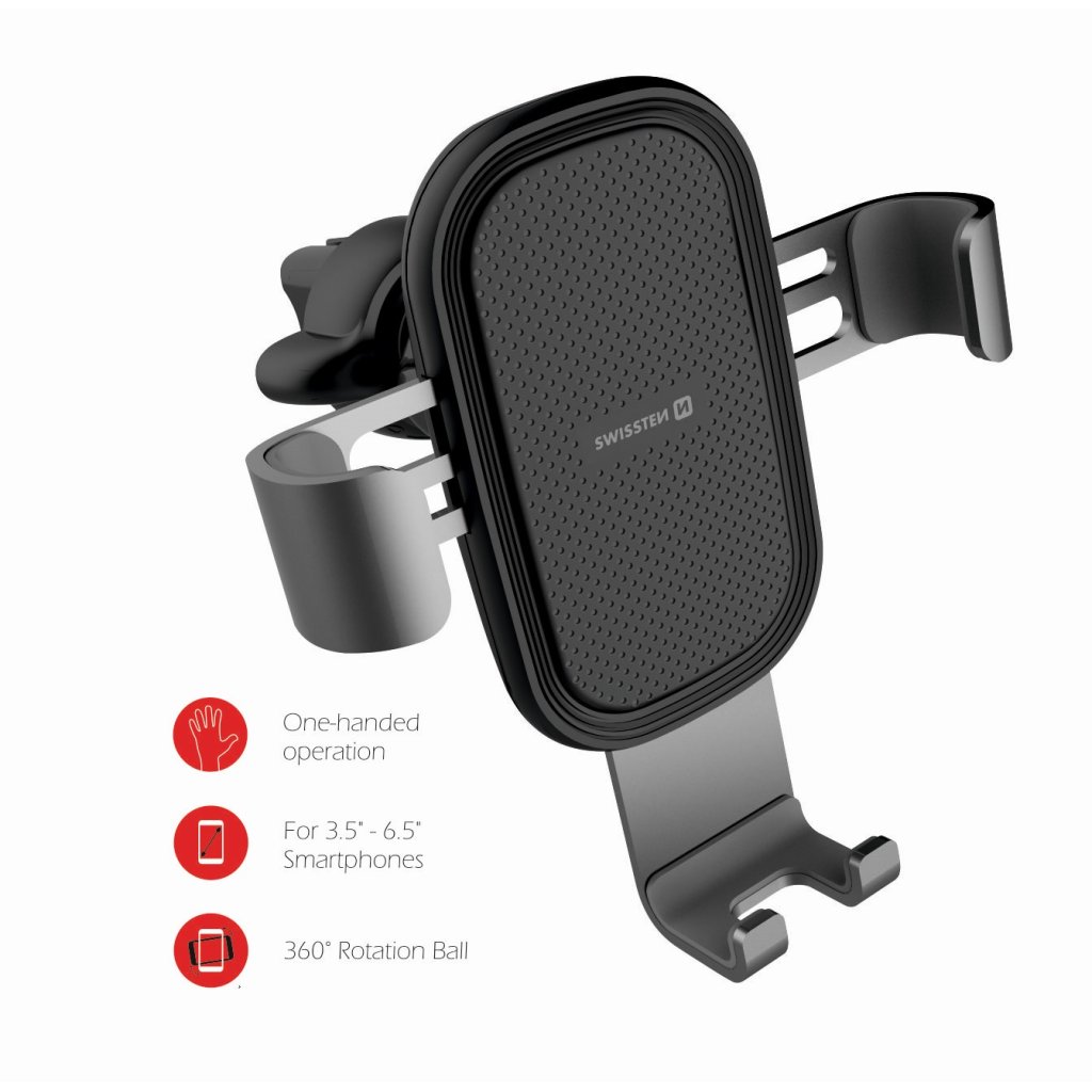 Držák mobilu do ventilace Gravity SWISSTEN S-GRIP G1-AV3, 46508