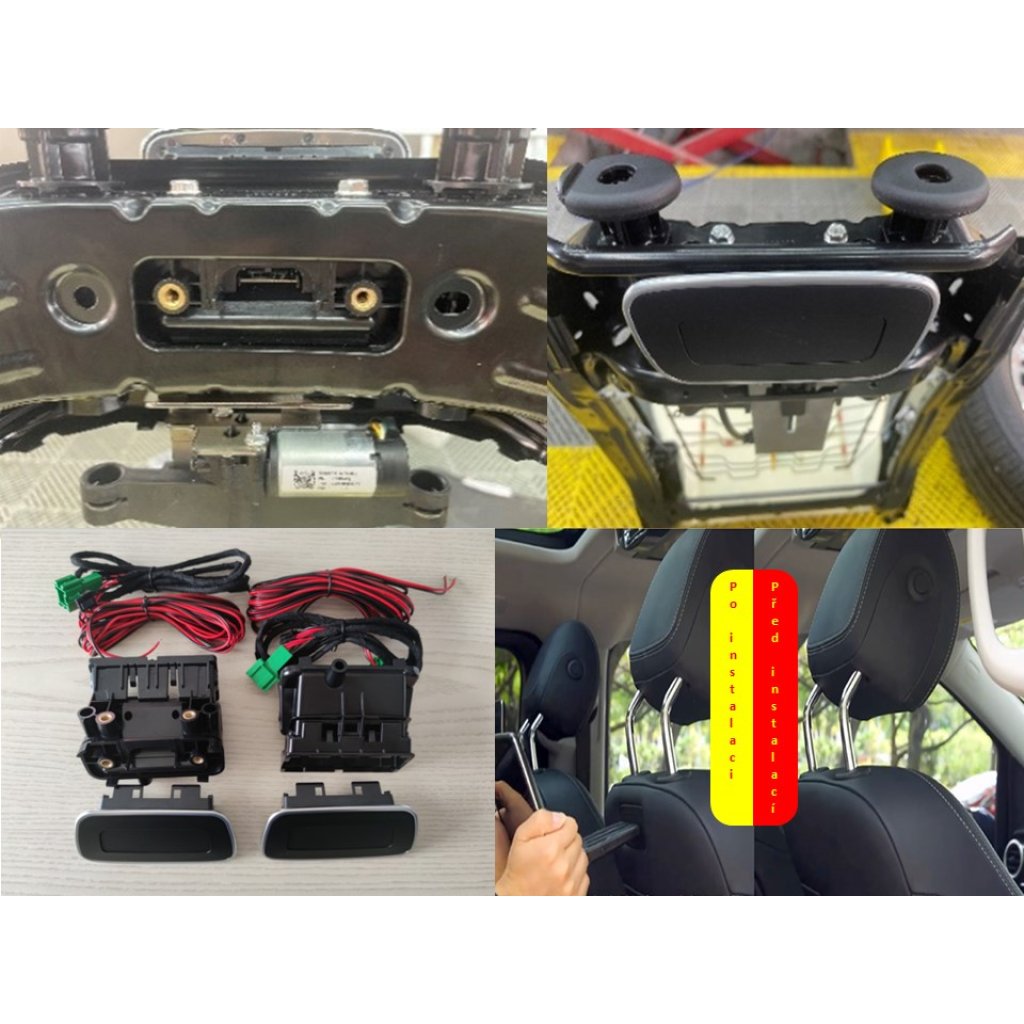 Držák pro instalaci do sedadel vozu Mercedes Benz, pro monitor ds-x116MC v béžové barvě