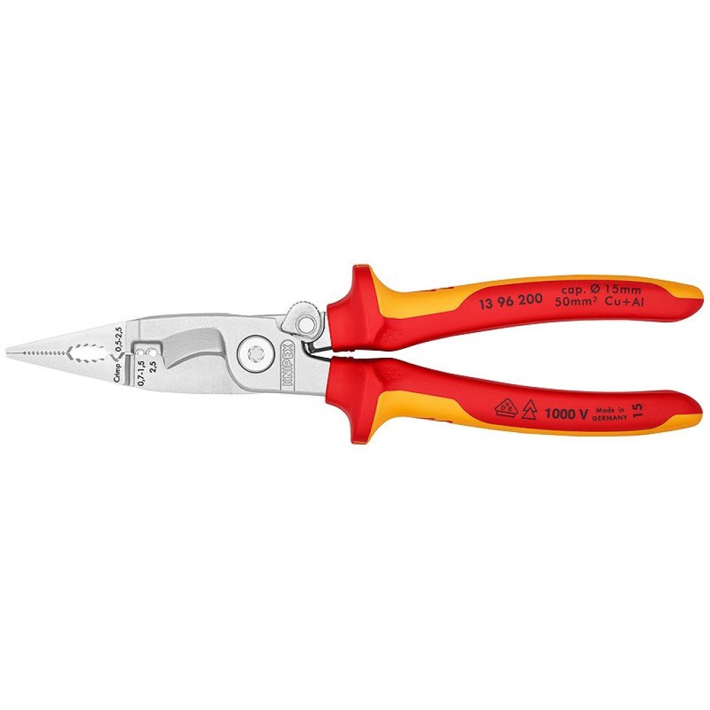 Elektroinstalační kleště chromované 200 mm - 1396200