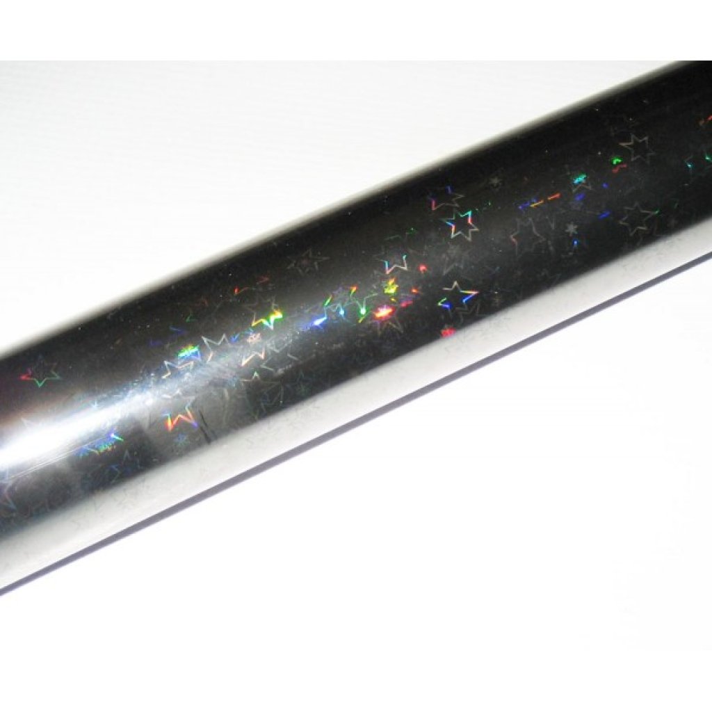 Fólie na sklo 50x300cm holografická - Hvězdičky 410324