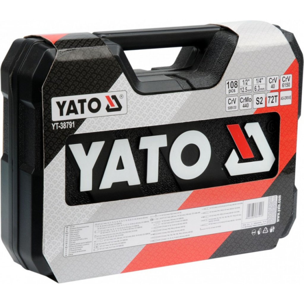 Gola sada 1/2", 1/4", 108 ks - YT-38791