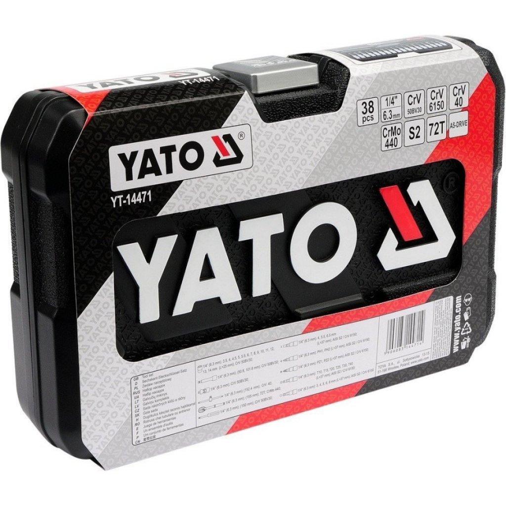Gola sada 1/4", 38 ks XS - YT-14471