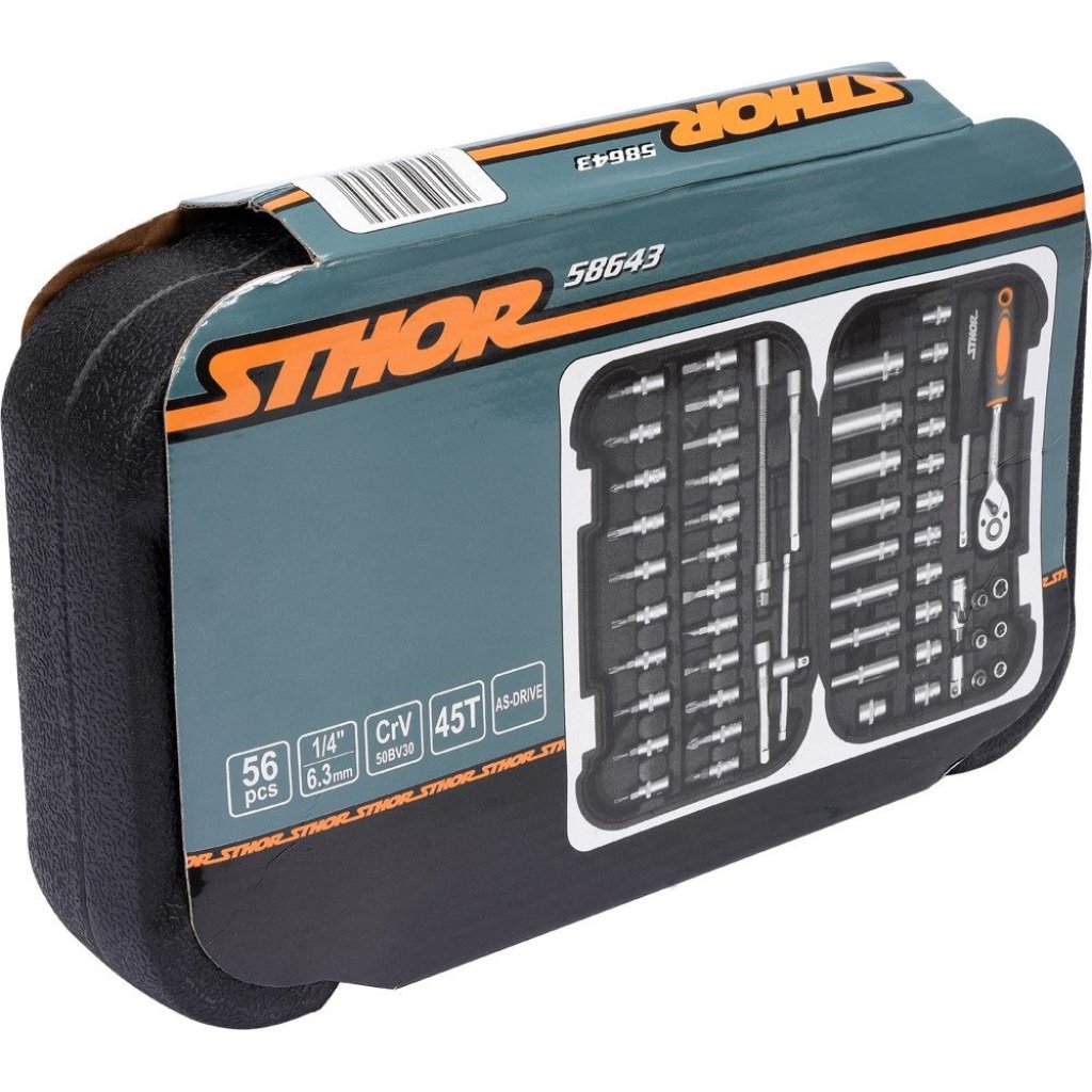 Gola sada 1/4" 56 ks STHOR TO-58643