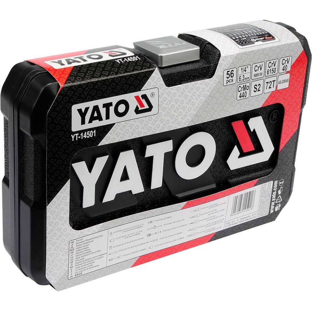 Gola sada 1/4" 56 ks, YATO