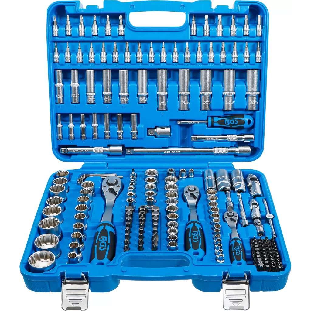 Gola sada a sada nástrčných klíčů "Gear Lock", 1/4", 3/8" a 1/2", 192 ks