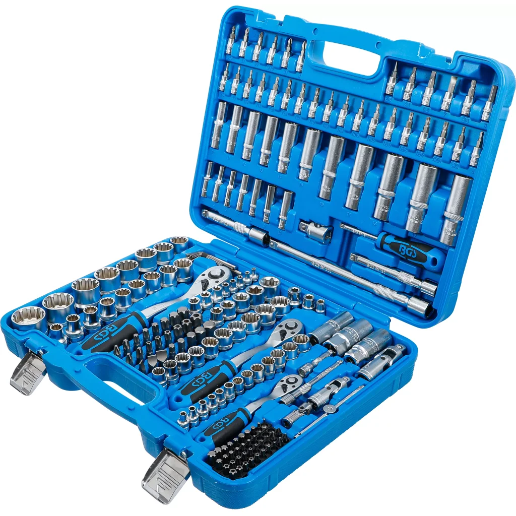 Gola sada a sada nástrčných klíčů "Gear Lock", 1/4", 3/8" a 1/2", 192 ks