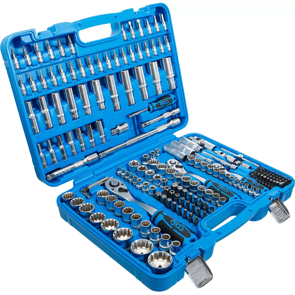 Gola sada a sada nástrčných klíčů "Gear Lock", 1/4", 3/8" a 1/2", 192 ks