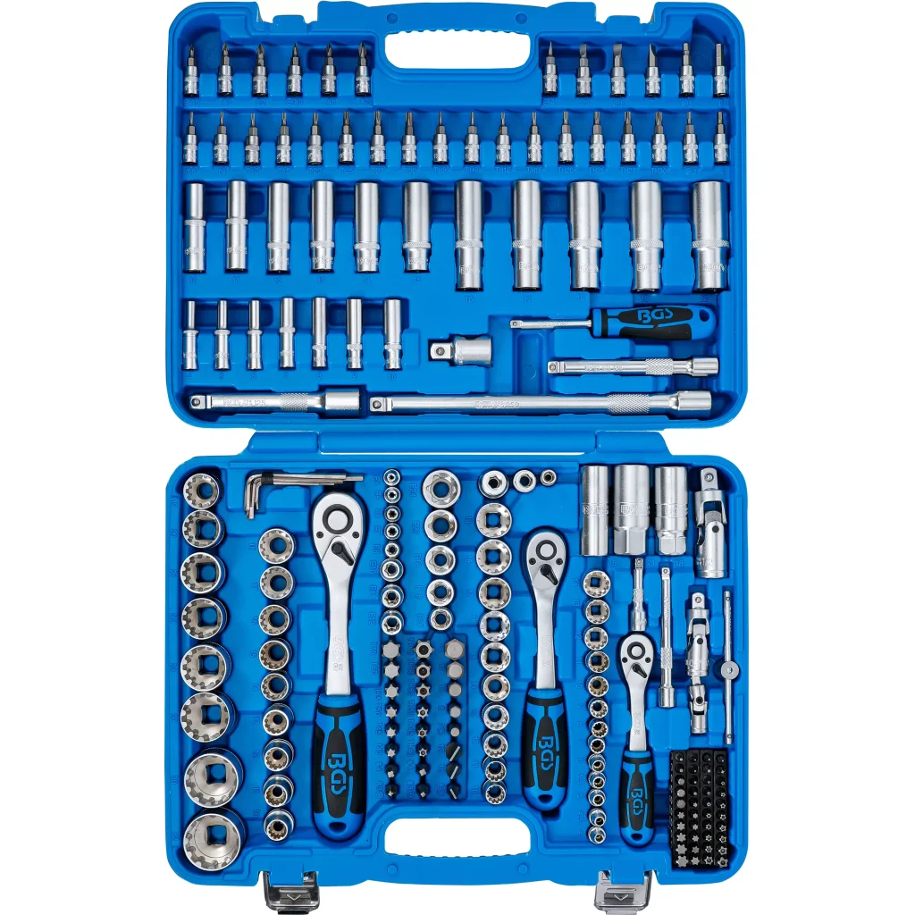 Gola sada a sada nástrčných klíčů "Gear Lock", 1/4", 3/8" a 1/2", 192 ks