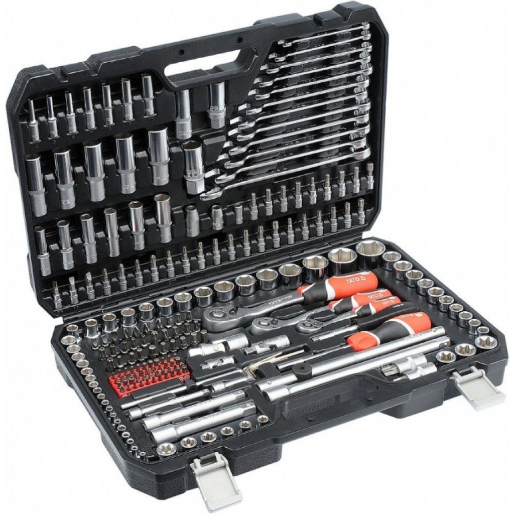 Gola sada s klíči 1/2", 1/4" a 3/8", 216 ks - YT-38841