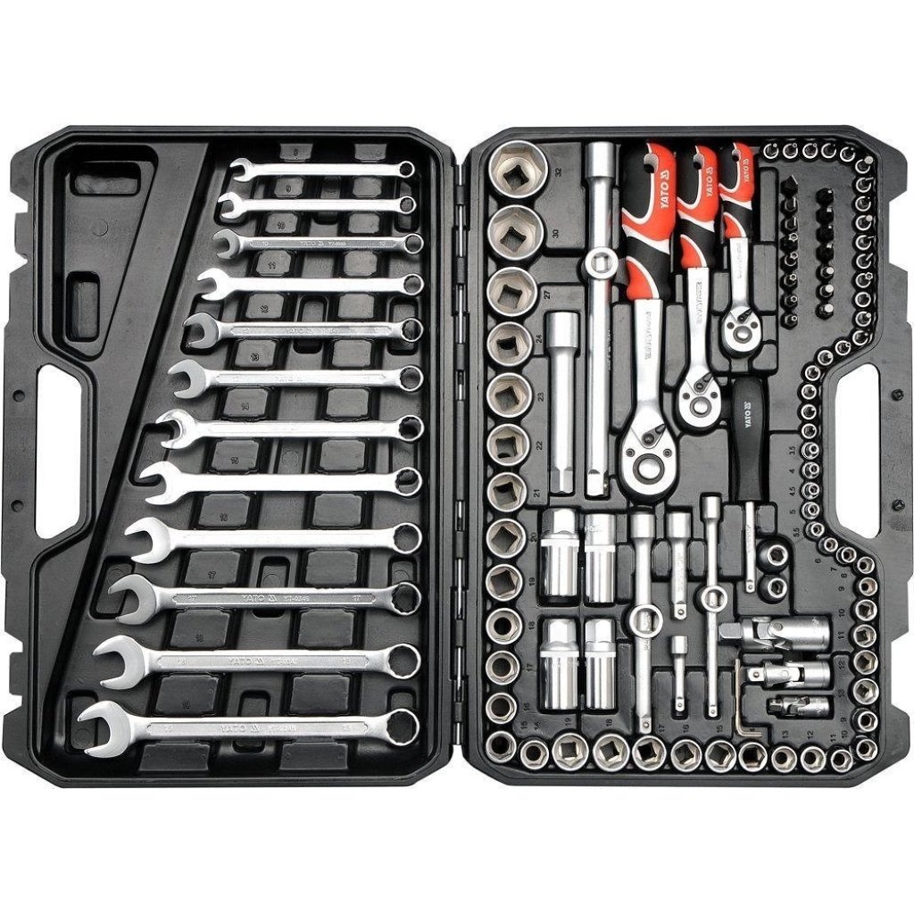 Gola sada s klíči 1/2", 3/8" a 1/4", 111 ks - YT-38831