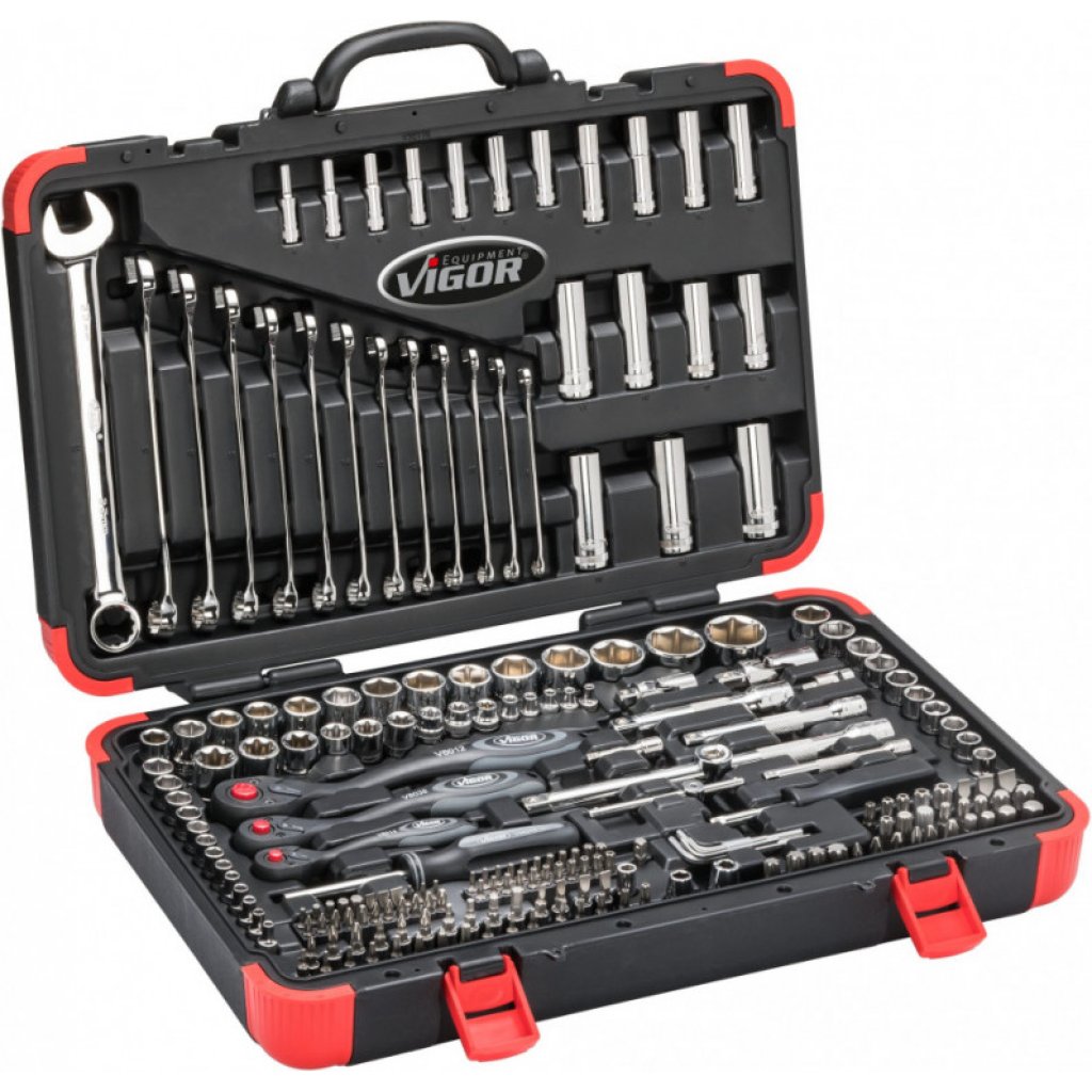 Gola sada s klíči 1/4”, 3/8”, 1/2”, 216 ks - V3277N