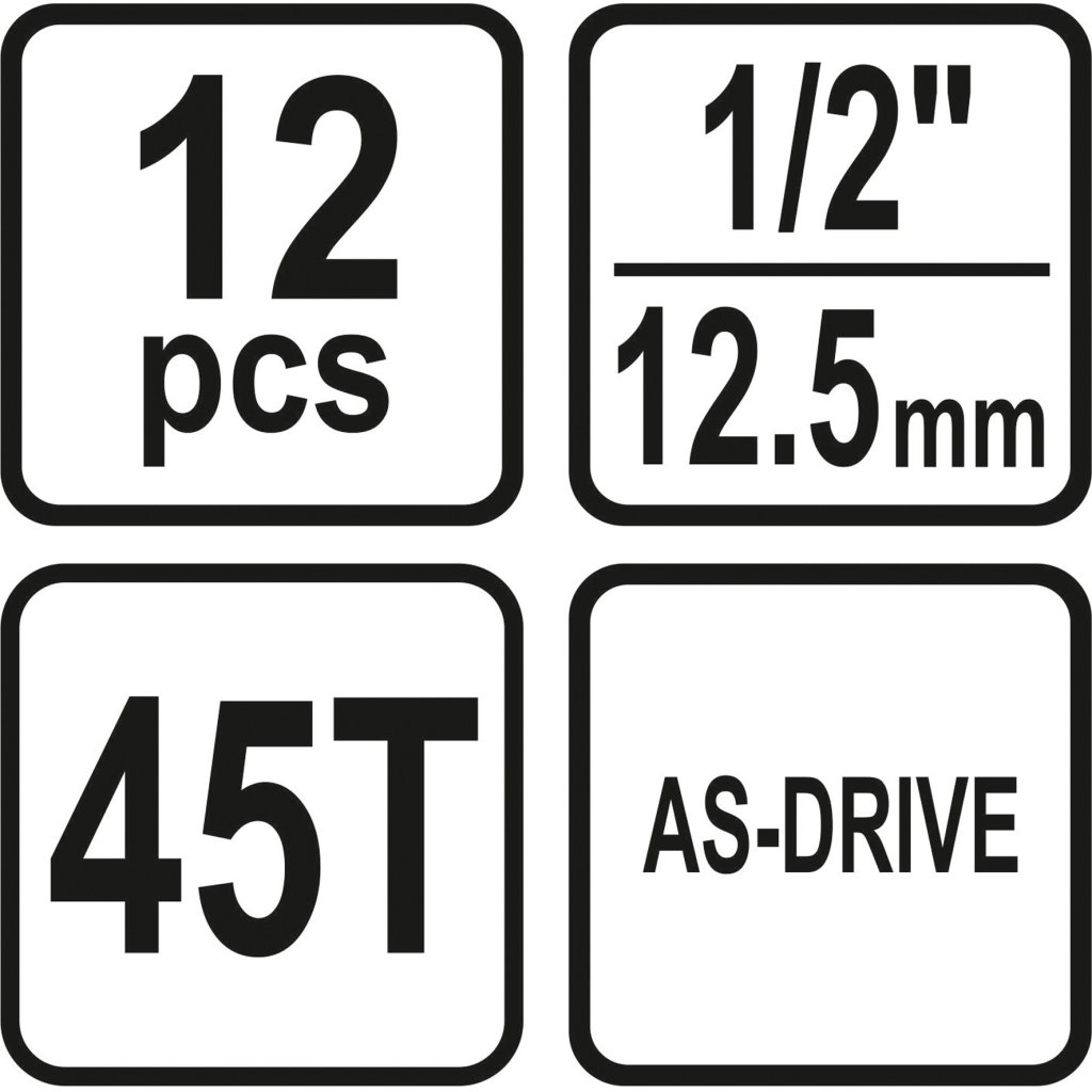 Gola sada STHOR 1/2" 12 ks