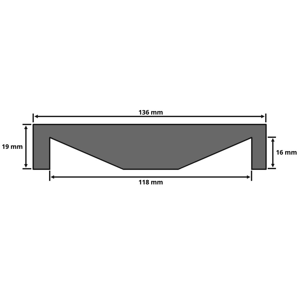 Gumová podložka pro pojízdný zvedák, 136 mm