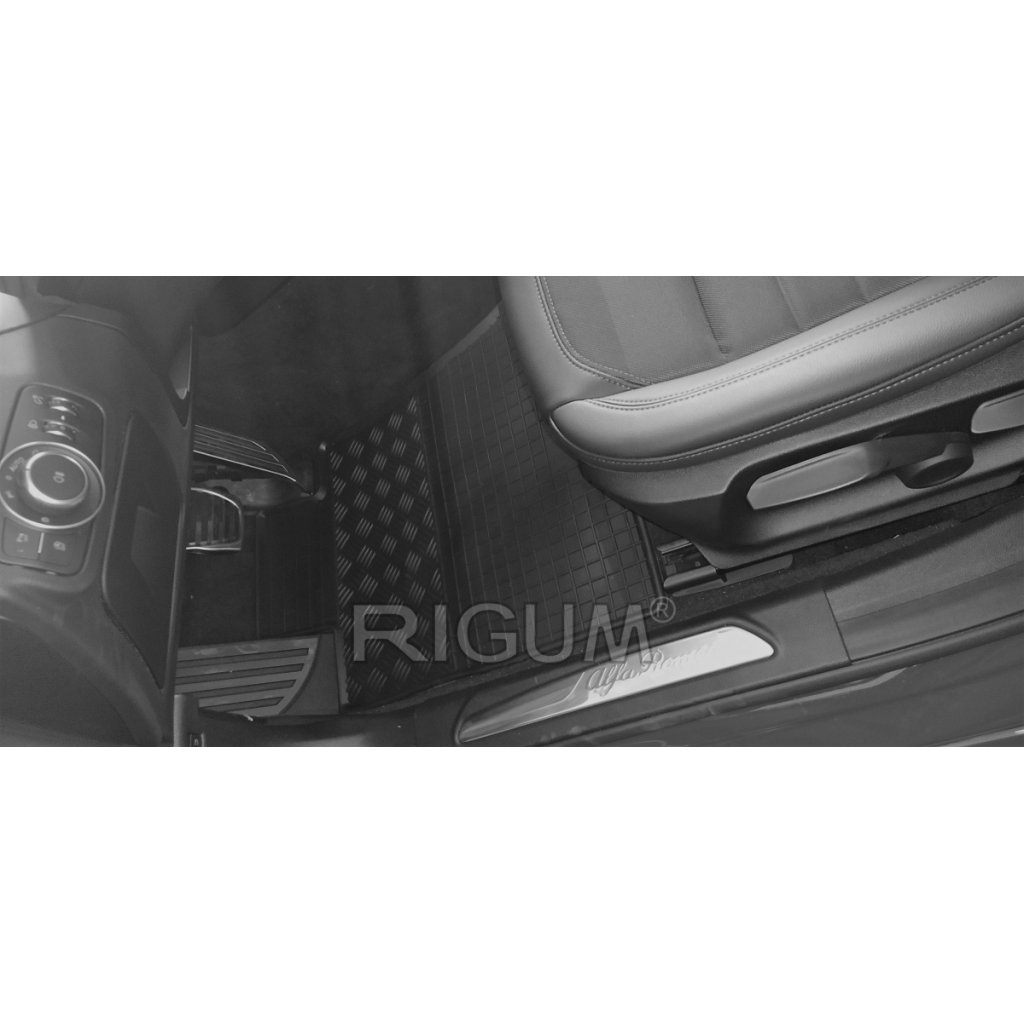 Gumové autokoberce Alfa Romeo Giulia 4x2 AUTOMAT 2016- | RIGUM