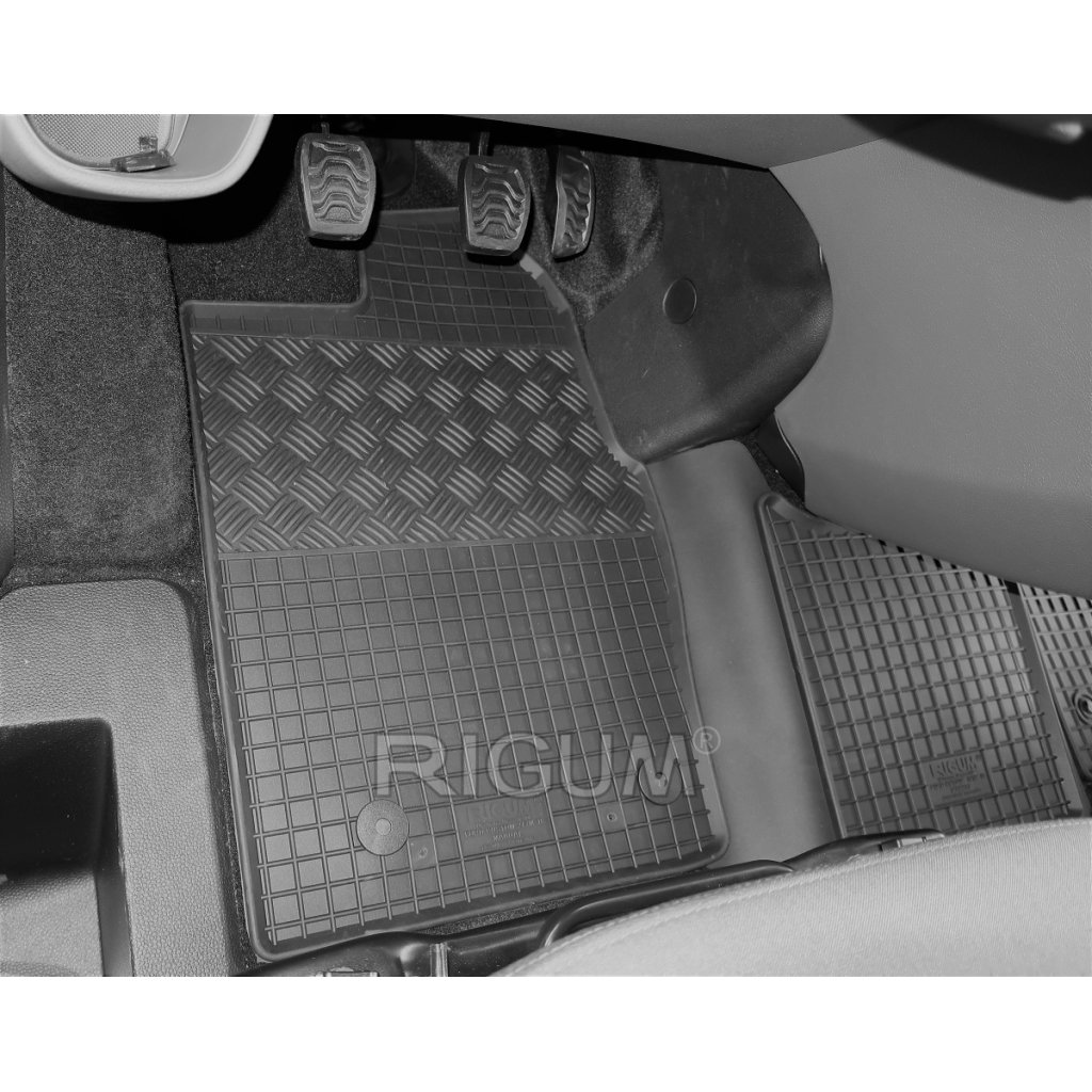 Gumové autokoberce Ford Tourneo Custom 2/3místný MANUAL 2018- | RIGUM
