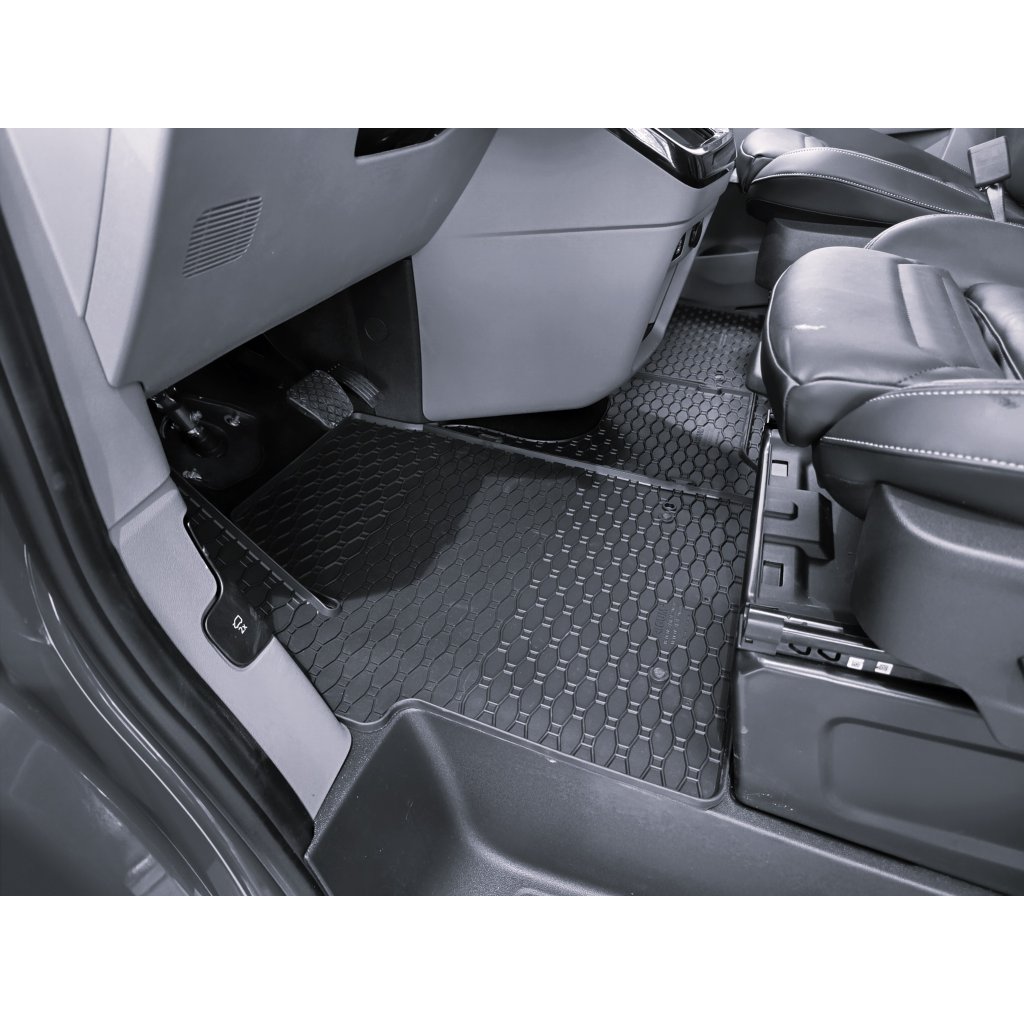 Gumové autokoberce Ford Tourneo / Transit Custom 2místný + tunel 2023- | RIGUM