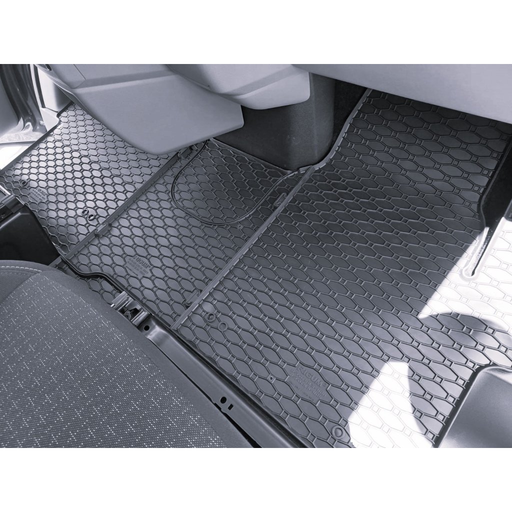 Gumové autokoberce Ford Tourneo / Transit Custom 2místný + tunel 2023- | RIGUM