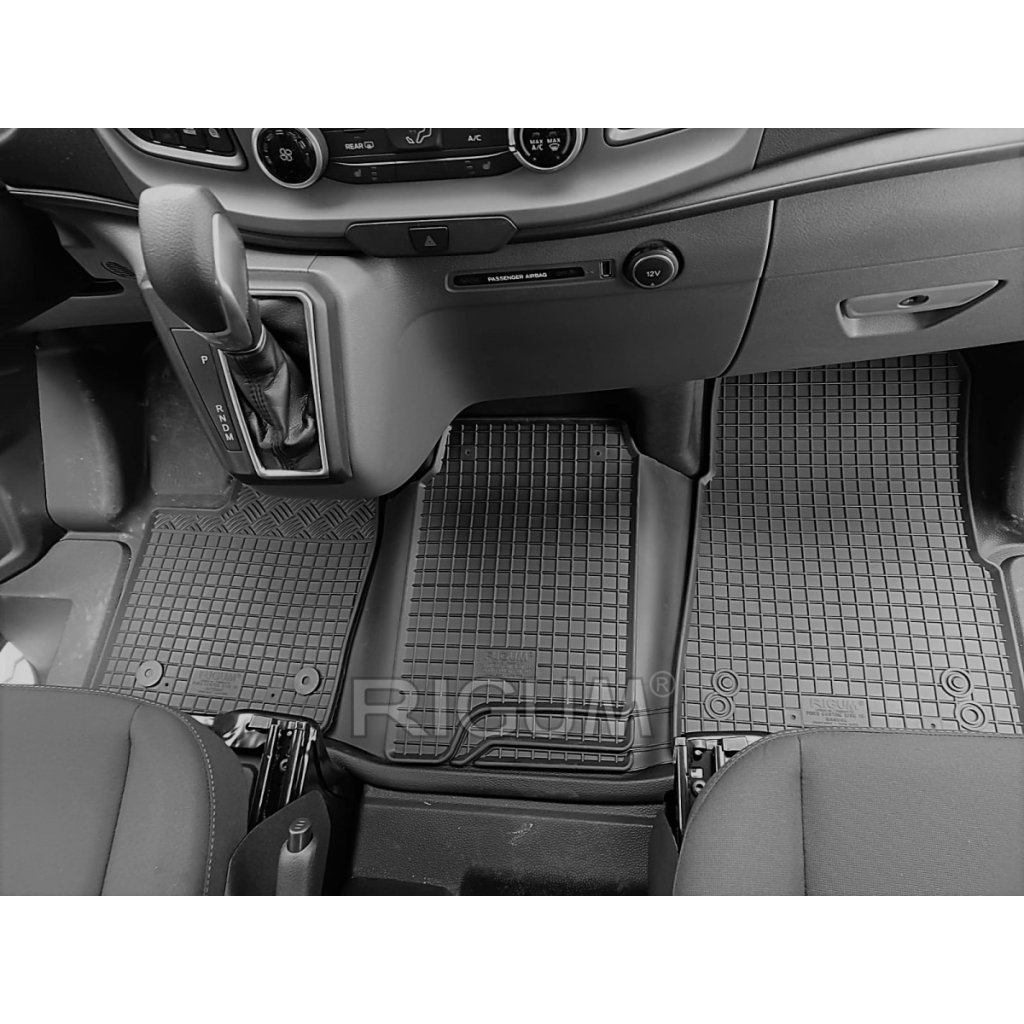Gumové autokoberce Ford Transit Custom AUTOMAT 2020- | RIGUM