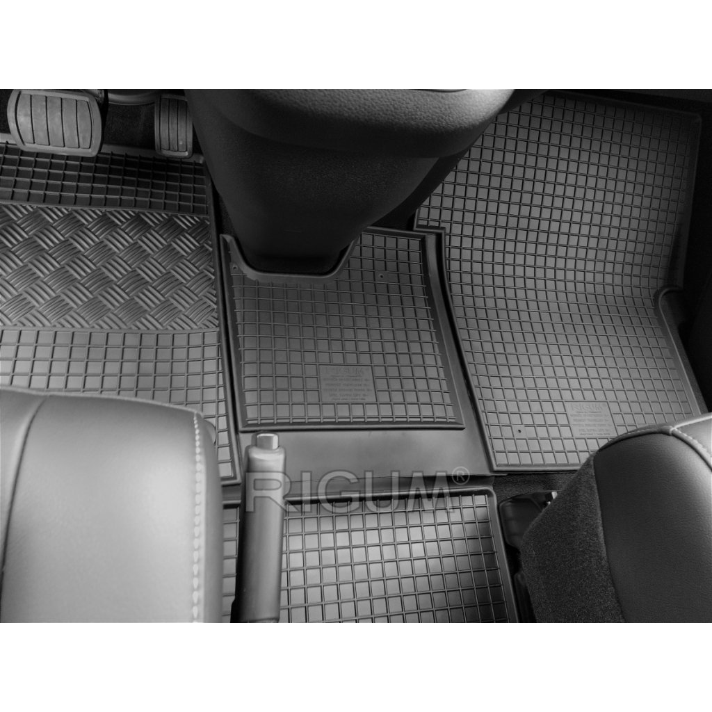Gumové autokoberce Peugeot e-Traveller 2místný + tunel 2016- | RIGUM
