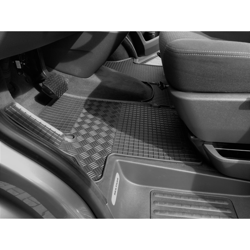 Gumové autokoberce Volkswagen T5 Multivan 2místný + tunel (4díl) 2003-2015 | RIGUM