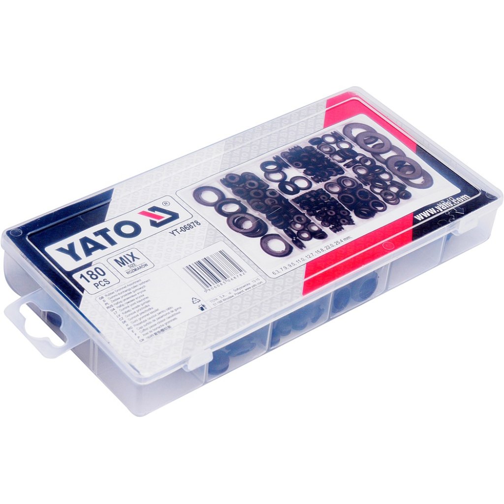Gumové průchodky sada 180 ks, YATO