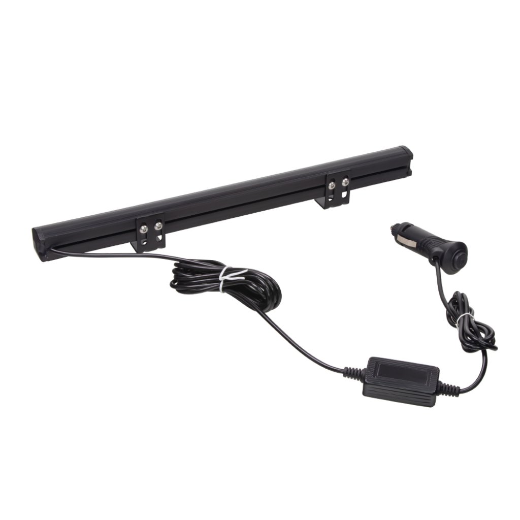 Gumové výstražné LED světlo vnější, oranžové, 12/24V, 340mm