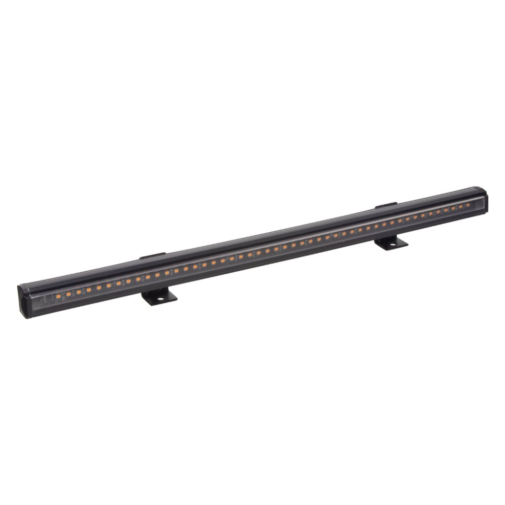 Gumové výstražné LED světlo vnější, oranžové, 12/24V, 440mm