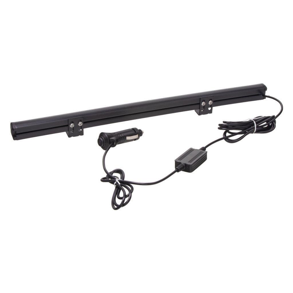Gumové výstražné LED světlo vnější, oranžové, 12/24V, 440mm