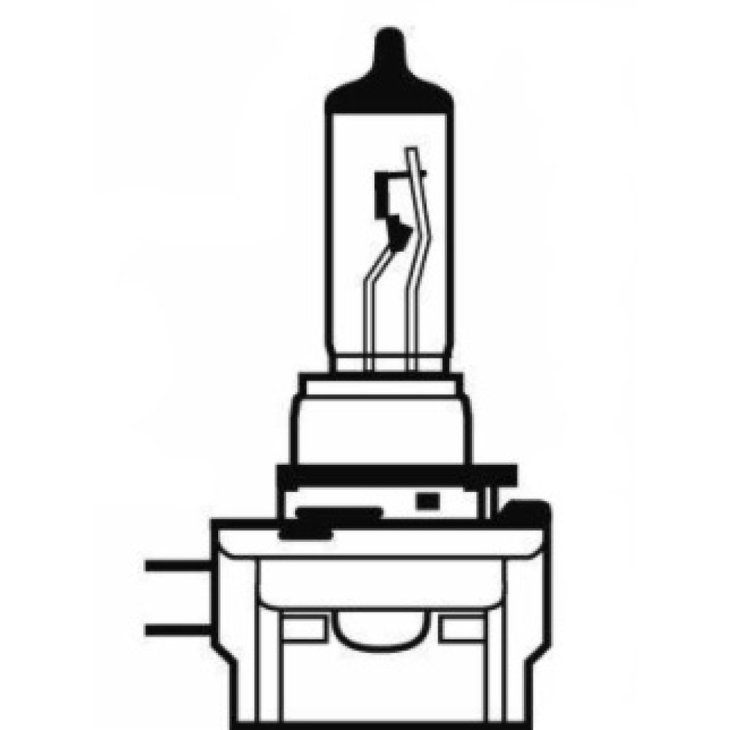 Halogen. žárovka 12V s paticí H11B (PGJ19-2), Blue white 4300K