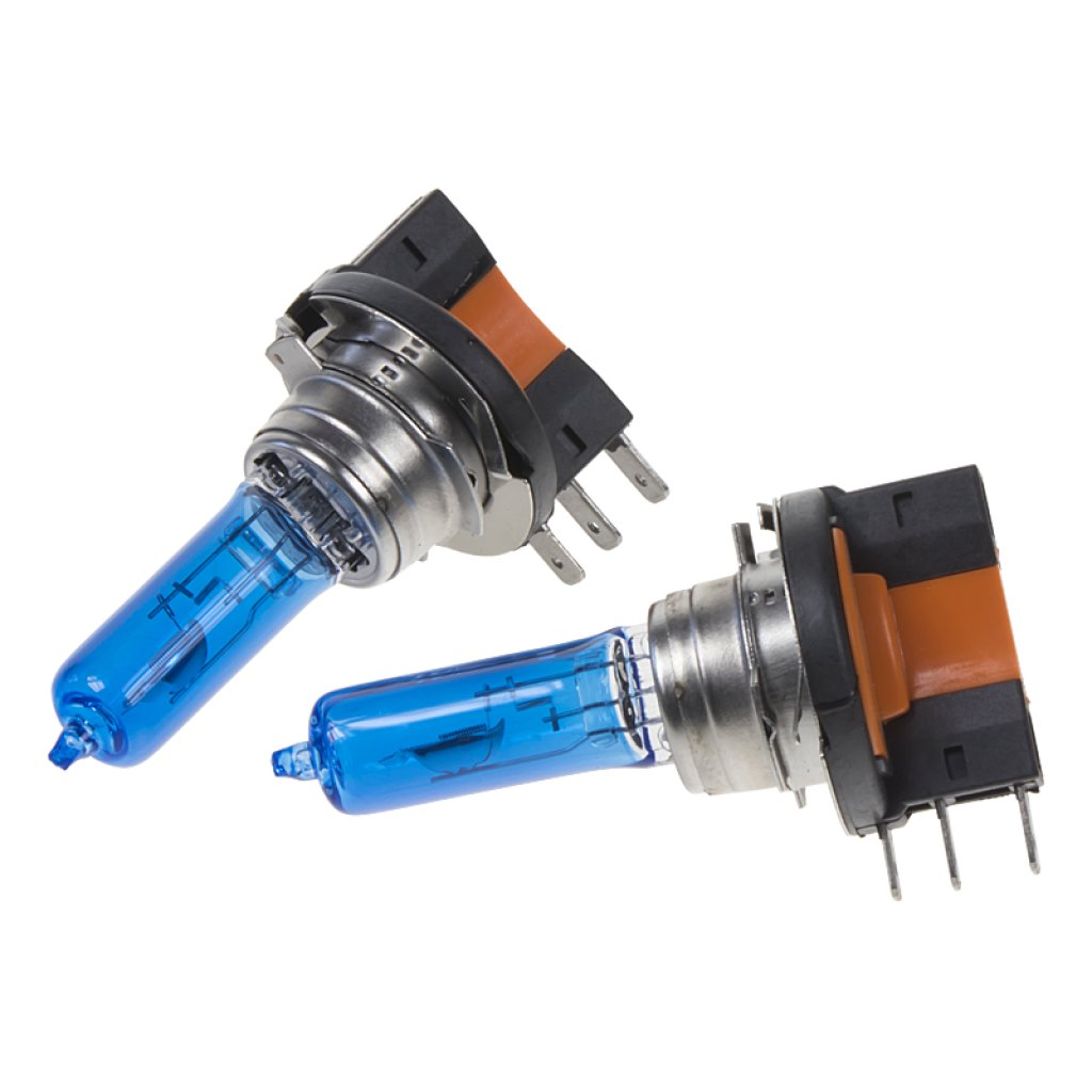 Halogen. žárovka 12V s paticí H15, Blue white 4300K