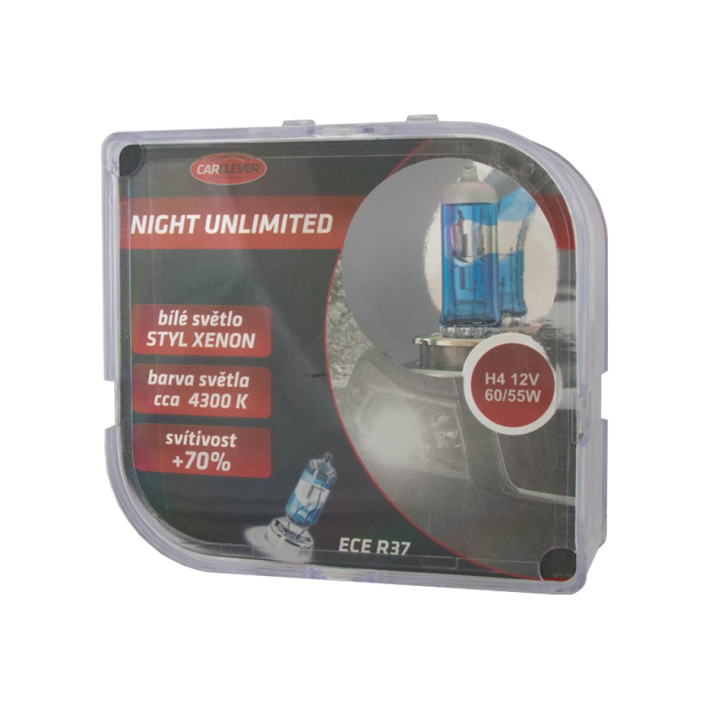 Halogen. žárovka 12V s paticí H4, Night unlimited 4300K