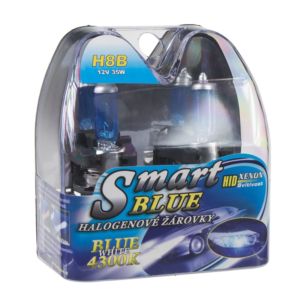Halogen. žárovka 12V s paticí H8B (PGJY19-1), Blue white 4300K
