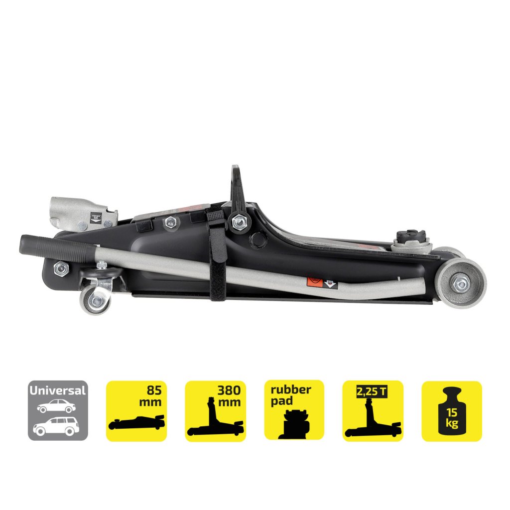 Hever hydraulický nízký pojízdný HEYNER UltraLowLift PRO, nosnost 2250 kg, 347020