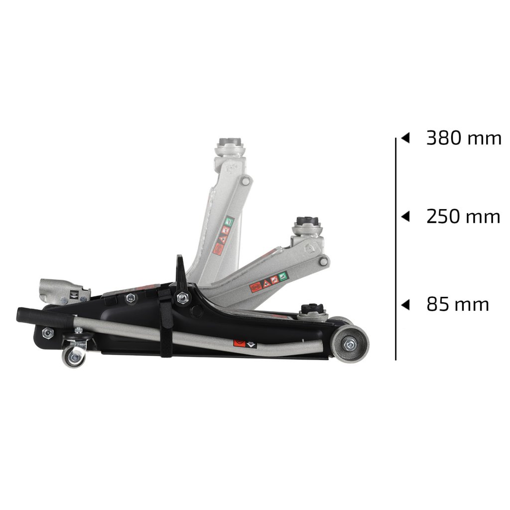 Hever hydraulický nízký pojízdný HEYNER UltraLowLift PRO, nosnost 2250 kg, 347020