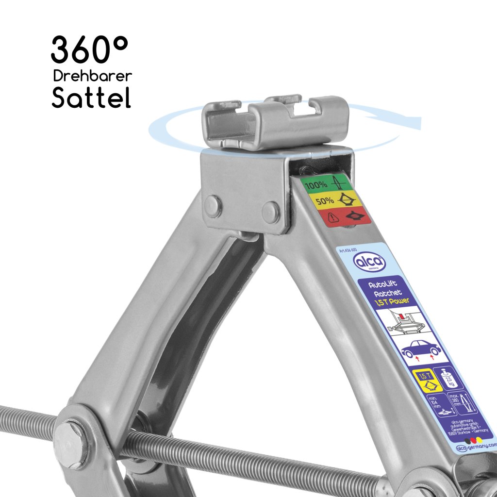 Hever nůžkový ALCA 1500 kg s ráčnou, 436600