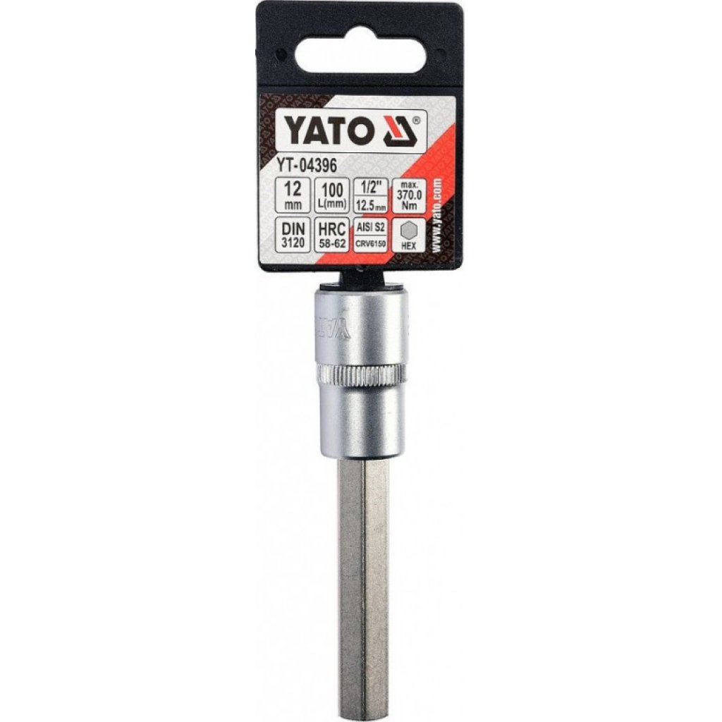 Hlavice s bitem HEX 1/2" H12 Yato - YT-04396