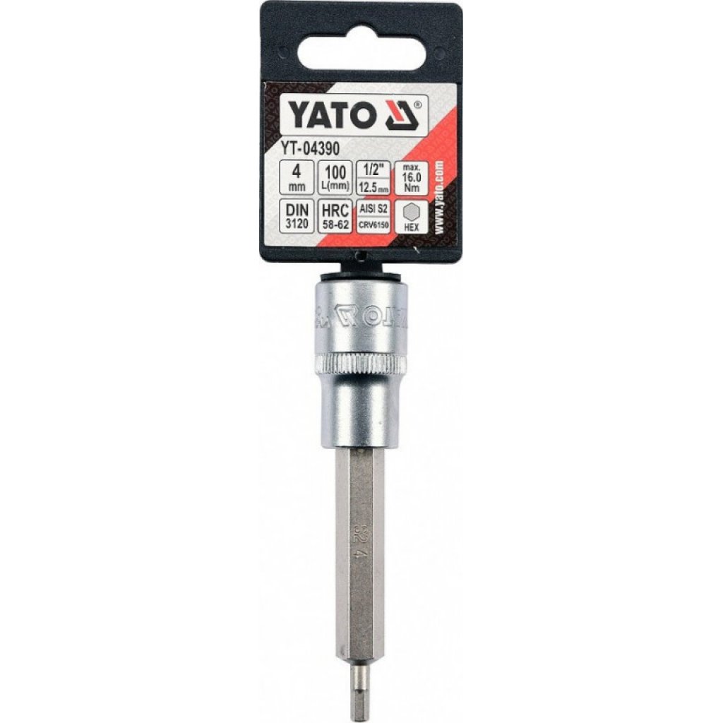 Hlavice s bitem HEX 1/2" H4 Yato - YT-04390