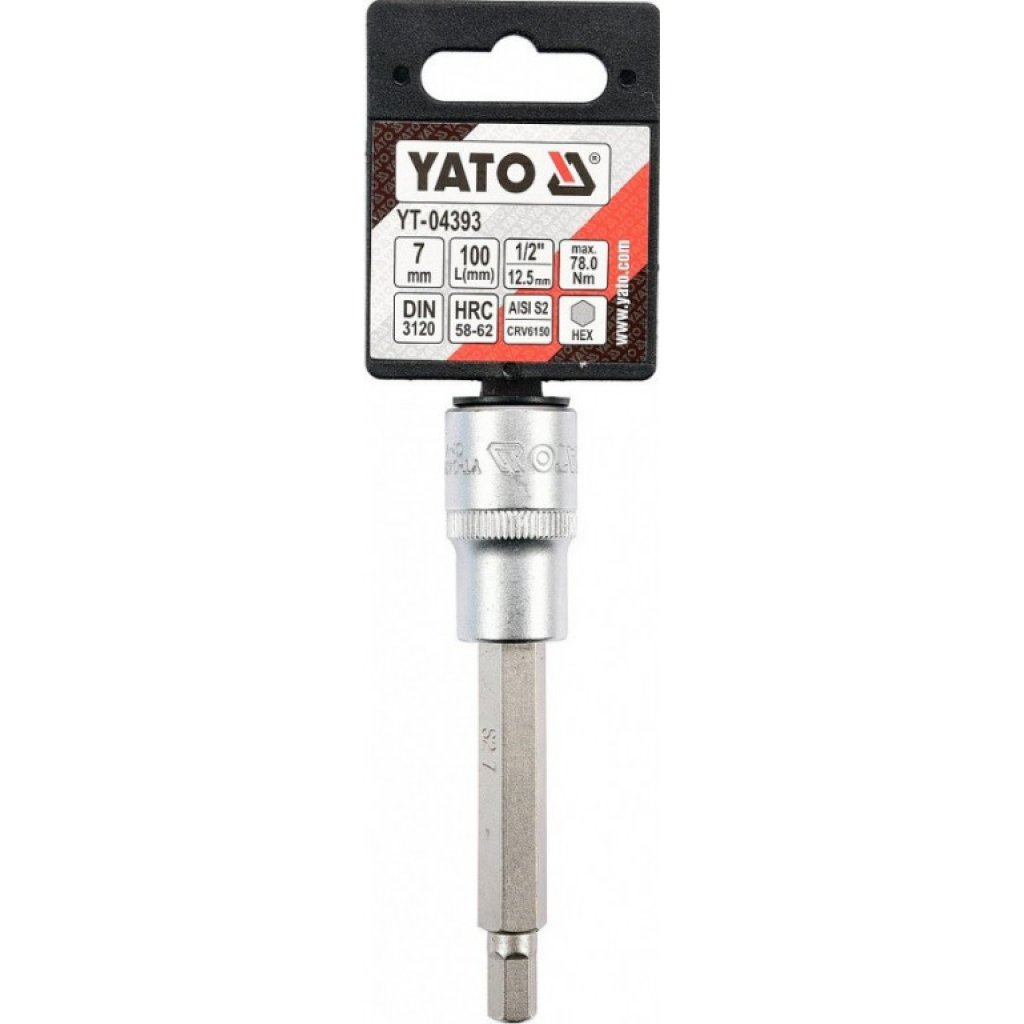 Hlavice s bitem HEX 1/2" H7 Yato - YT-04393