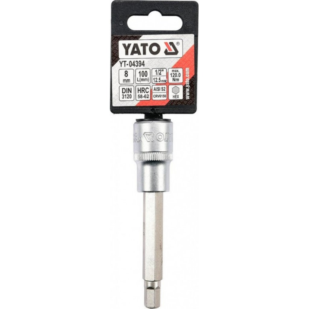 Hlavice s bitem HEX 1/2" H8 Yato - YT-04394