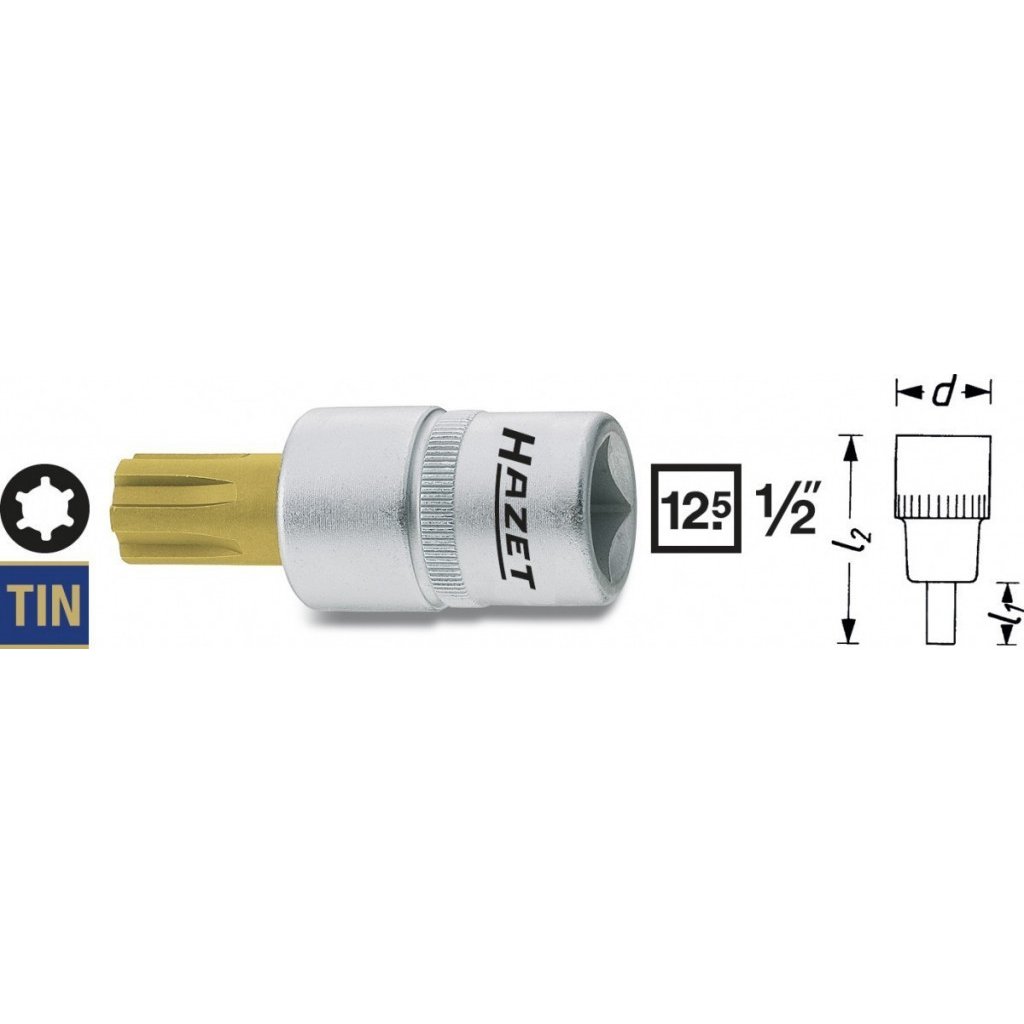 Hlavice s bitem RIBE 1/2" M12 991-12 Hazet