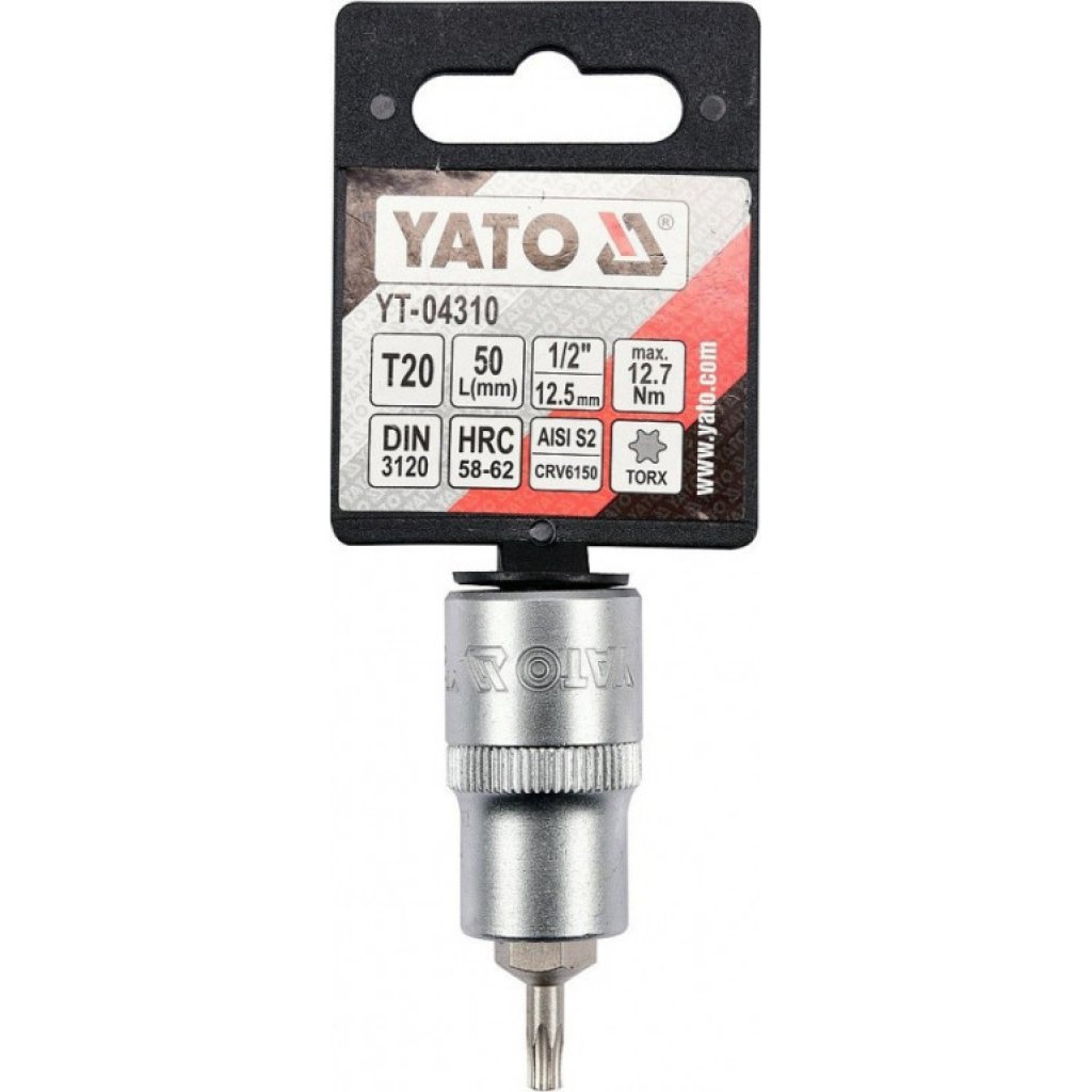 Hlavice s bitem TORX 1/2" T20 YATO - YT-04310