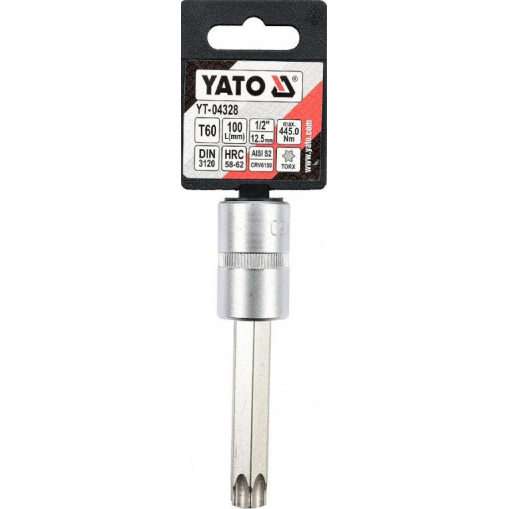 Hlavice s bitem TORX 1/2" T60 YATO - YT-04328