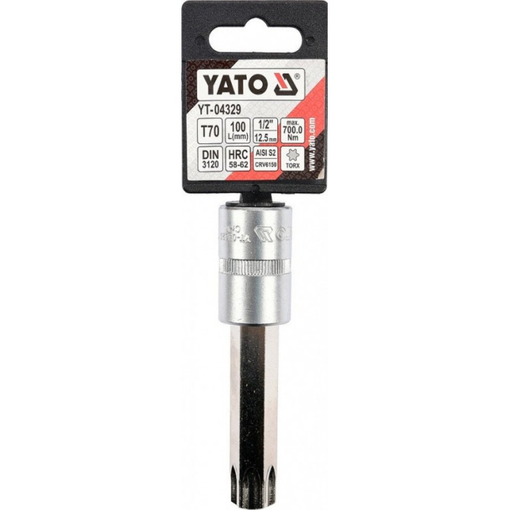 Hlavice s bitem TORX 1/2" T70 YATO - YT-04329