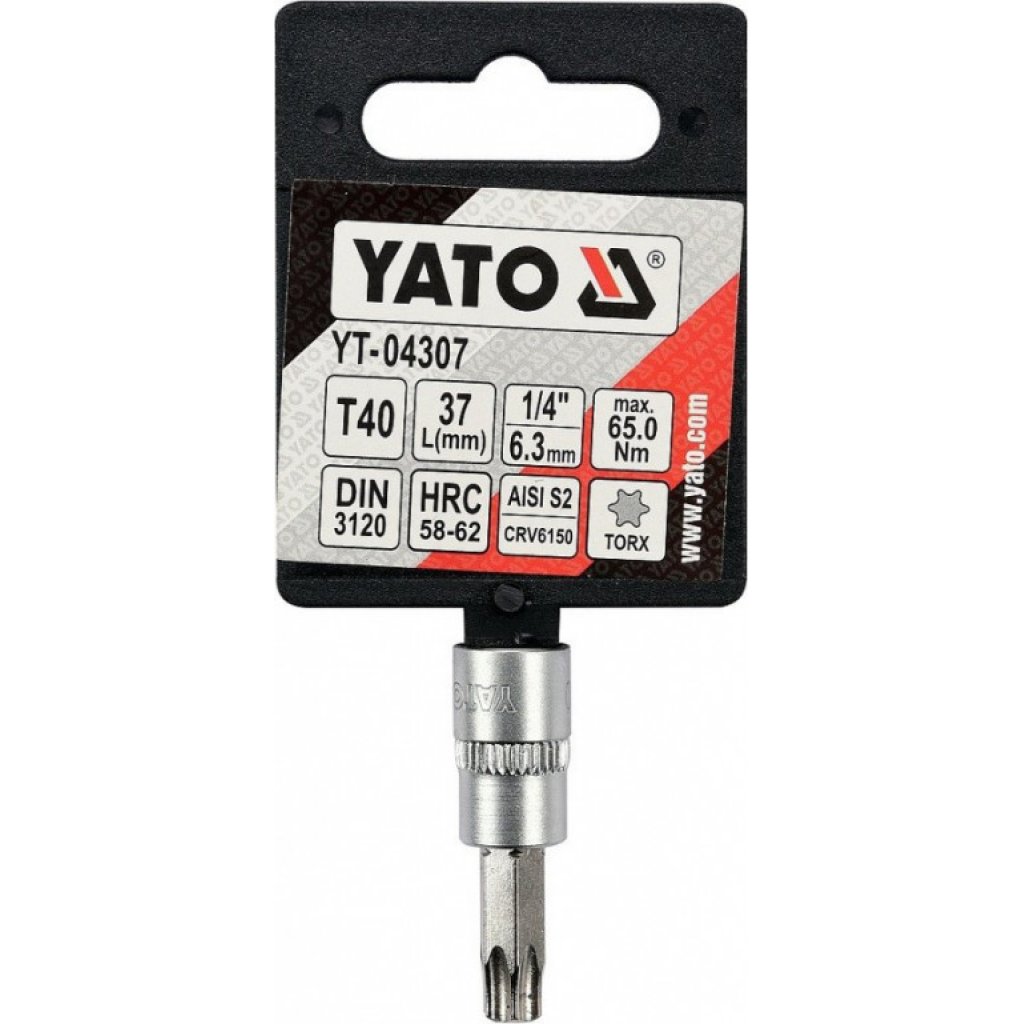 Hlavice s bitem TORX 1/4" T40 YATO - YT-04307