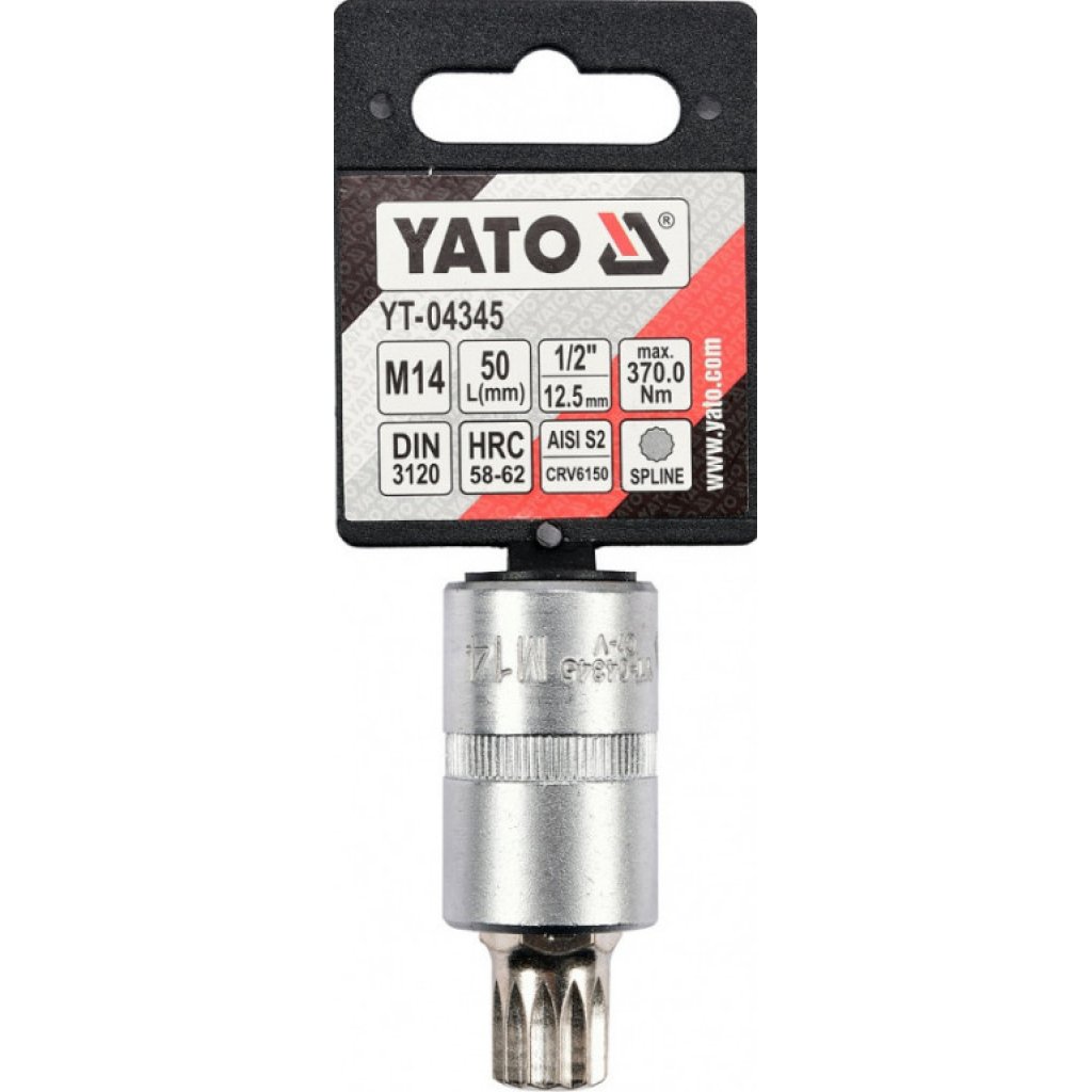 Hlavice s bitem XZN 1/2" M14 YATO - YT-04345