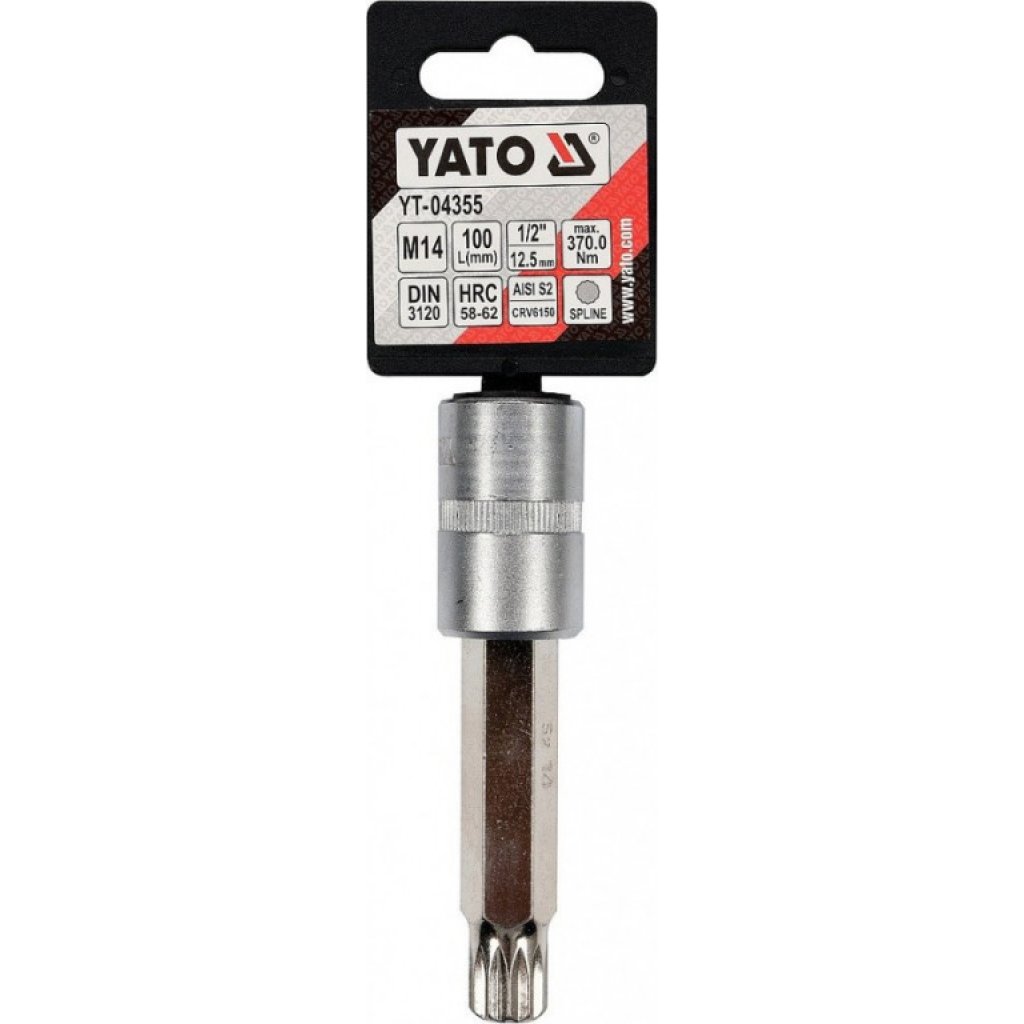 Hlavice s bitem XZN 1/2" M14 YATO - YT-04355