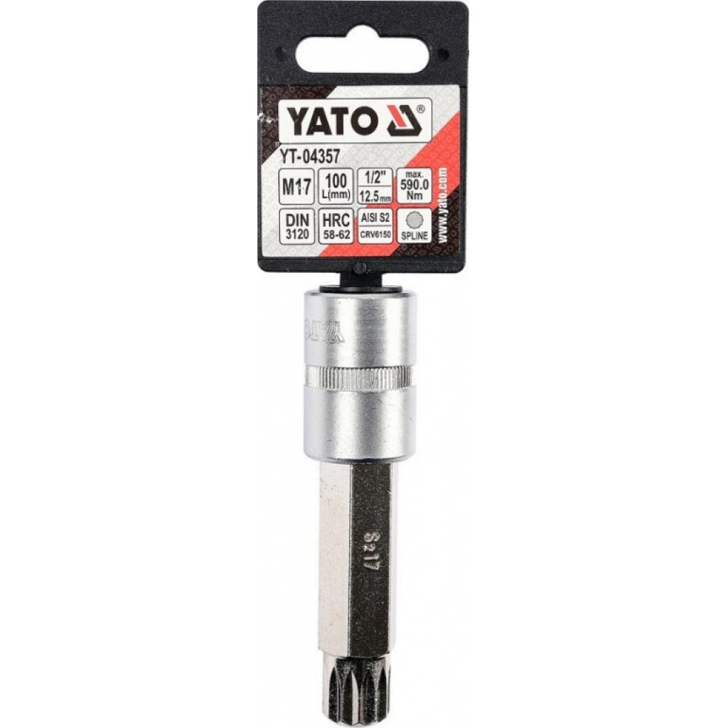 Hlavice s bitem XZN 1/2" M17 YATO - YT-04357