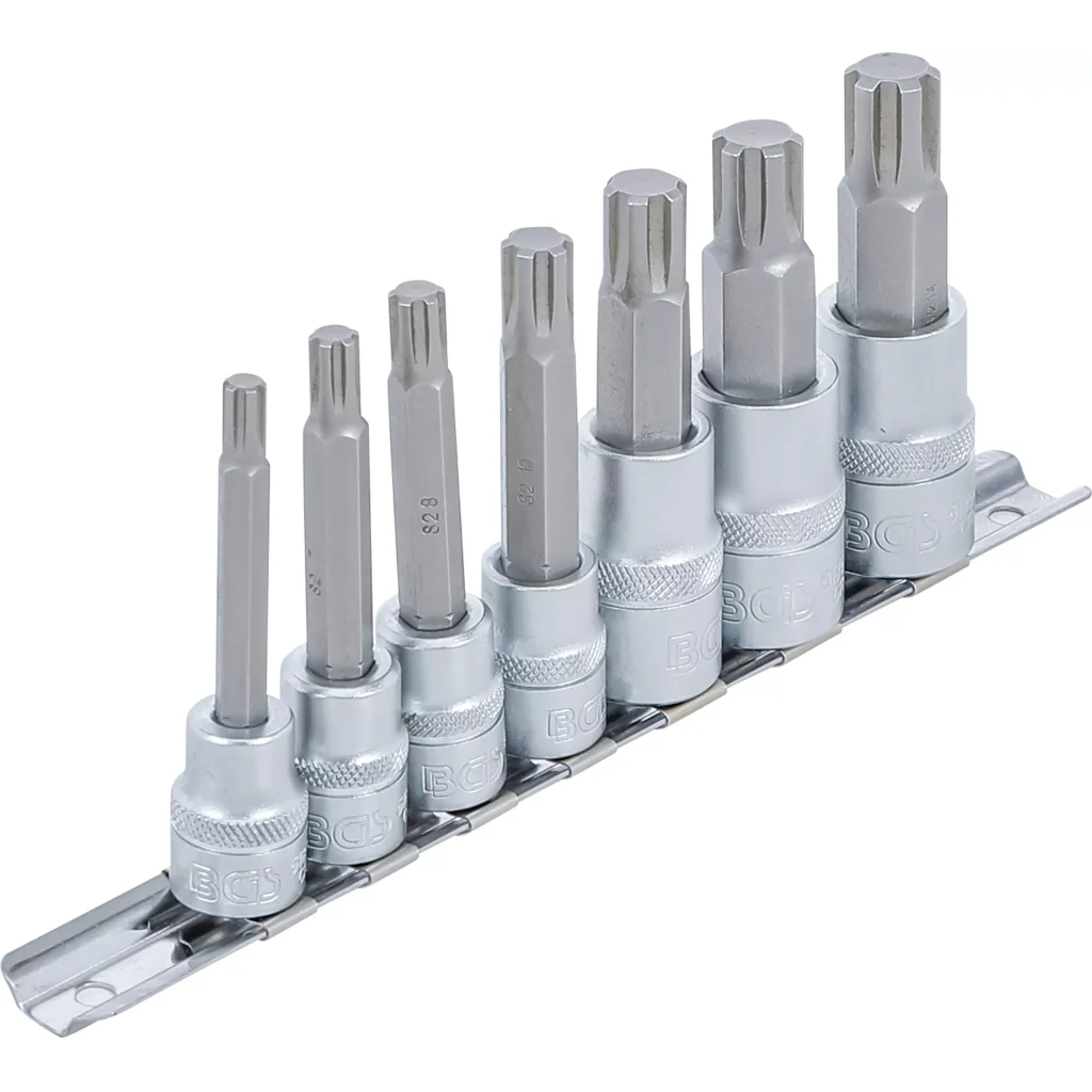 Hlavice s bity RIBE, 3/8" a 1/2", M6-M14, sada 7 ks - B5185