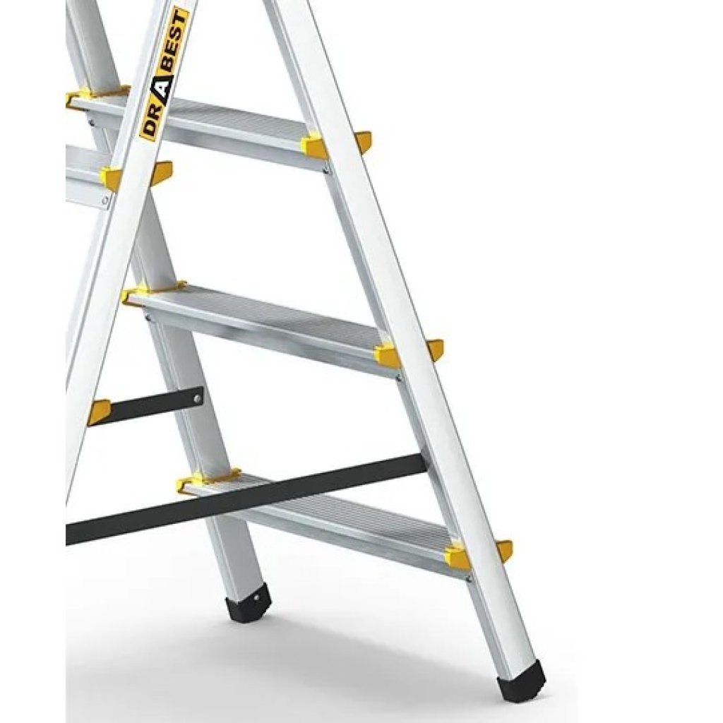 Hliníkové schůdky oboustranné, 2x3 stupně, 2,2 m, max. zátěž 150 kg