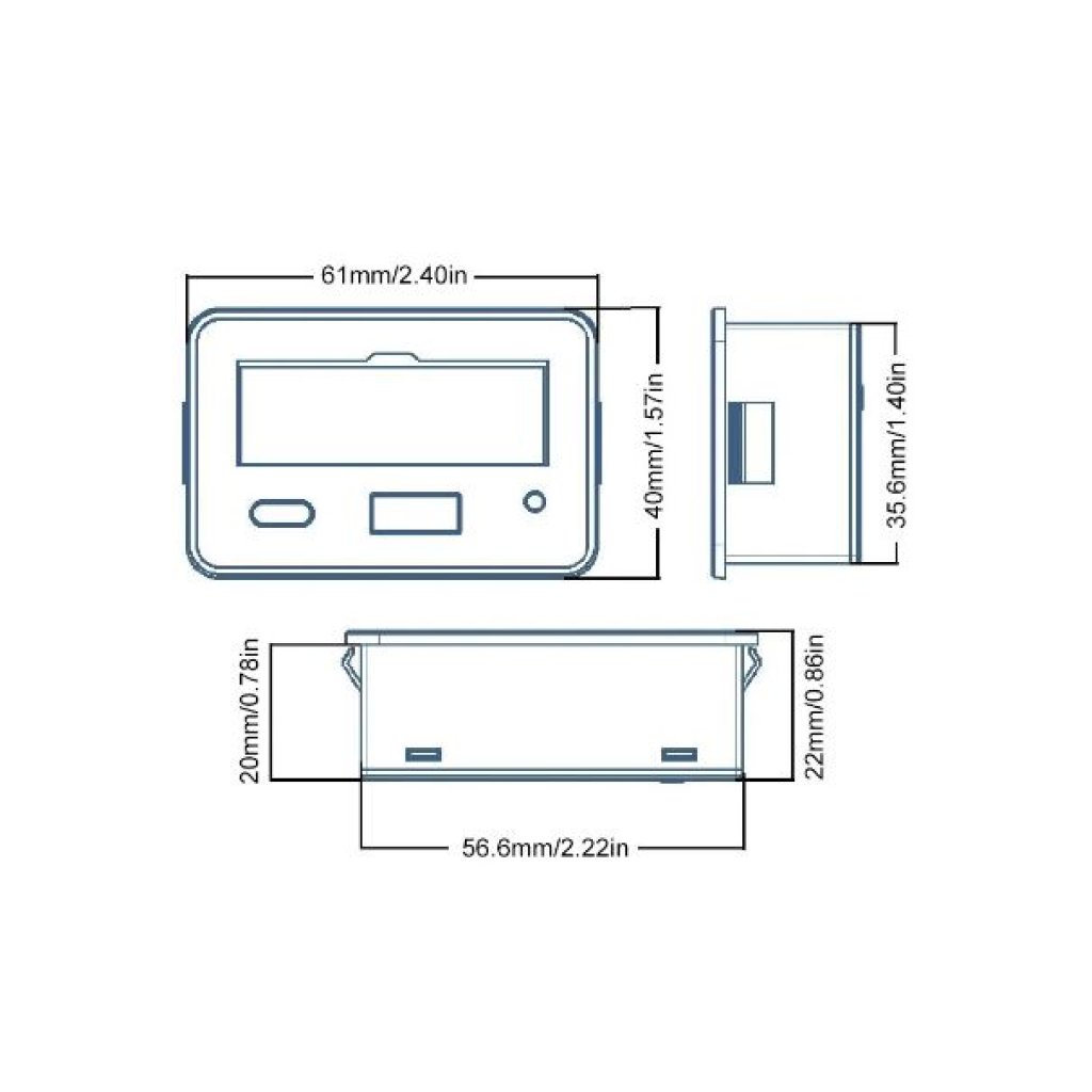 Indikátor baterie 8-30V s USB/USB-C zásuvkou